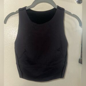 Lululemon Black Tank Top. Size 2, A/B Cup Support.